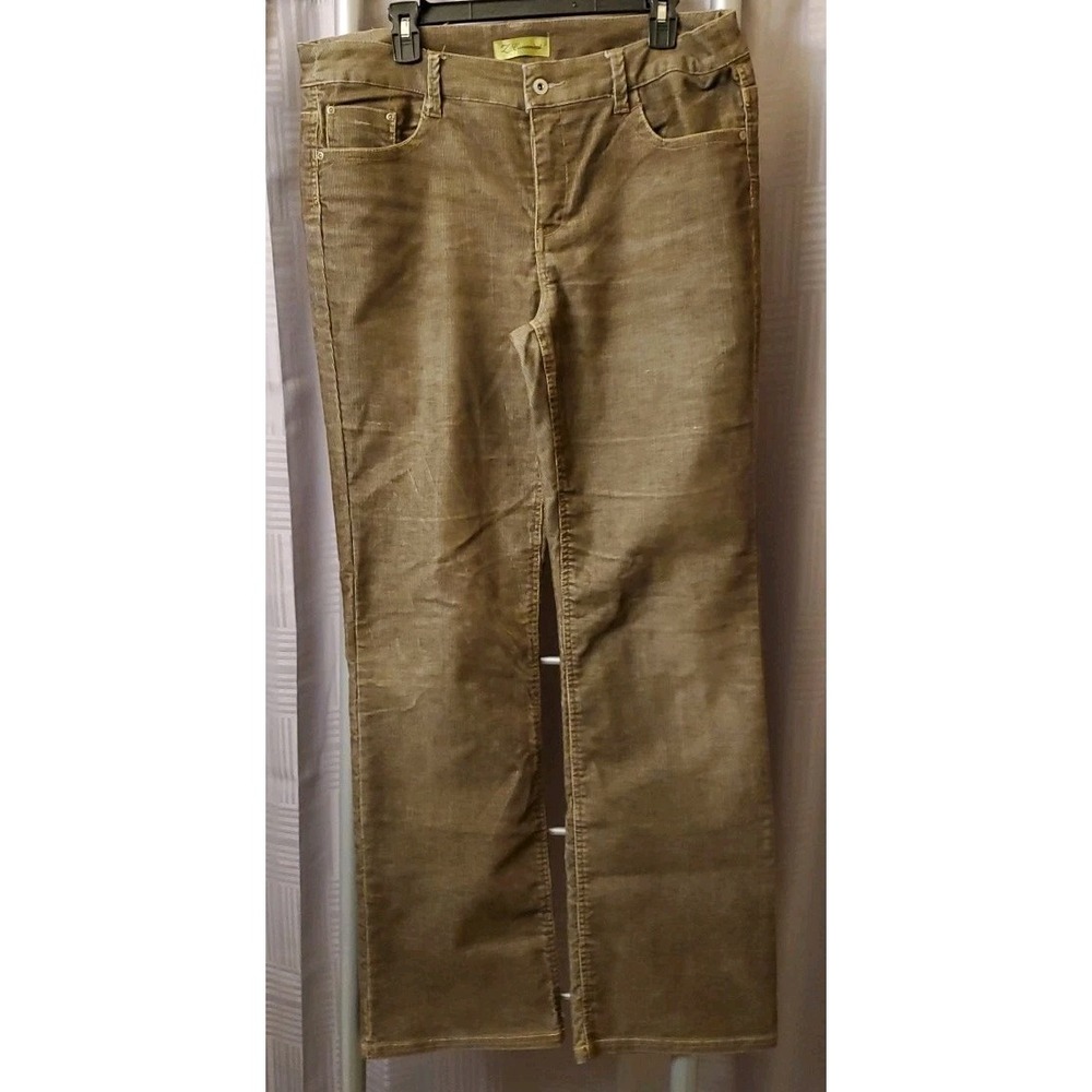 Z Cavaricci Y2k Flare Corduroy Pants Women's Size 14 Brown Casual